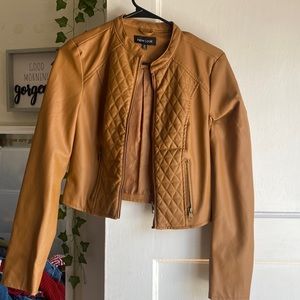 Fancy faux leather jacket